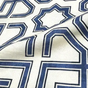 Geometric Linen Blend Fabric By The Yard/CL1067