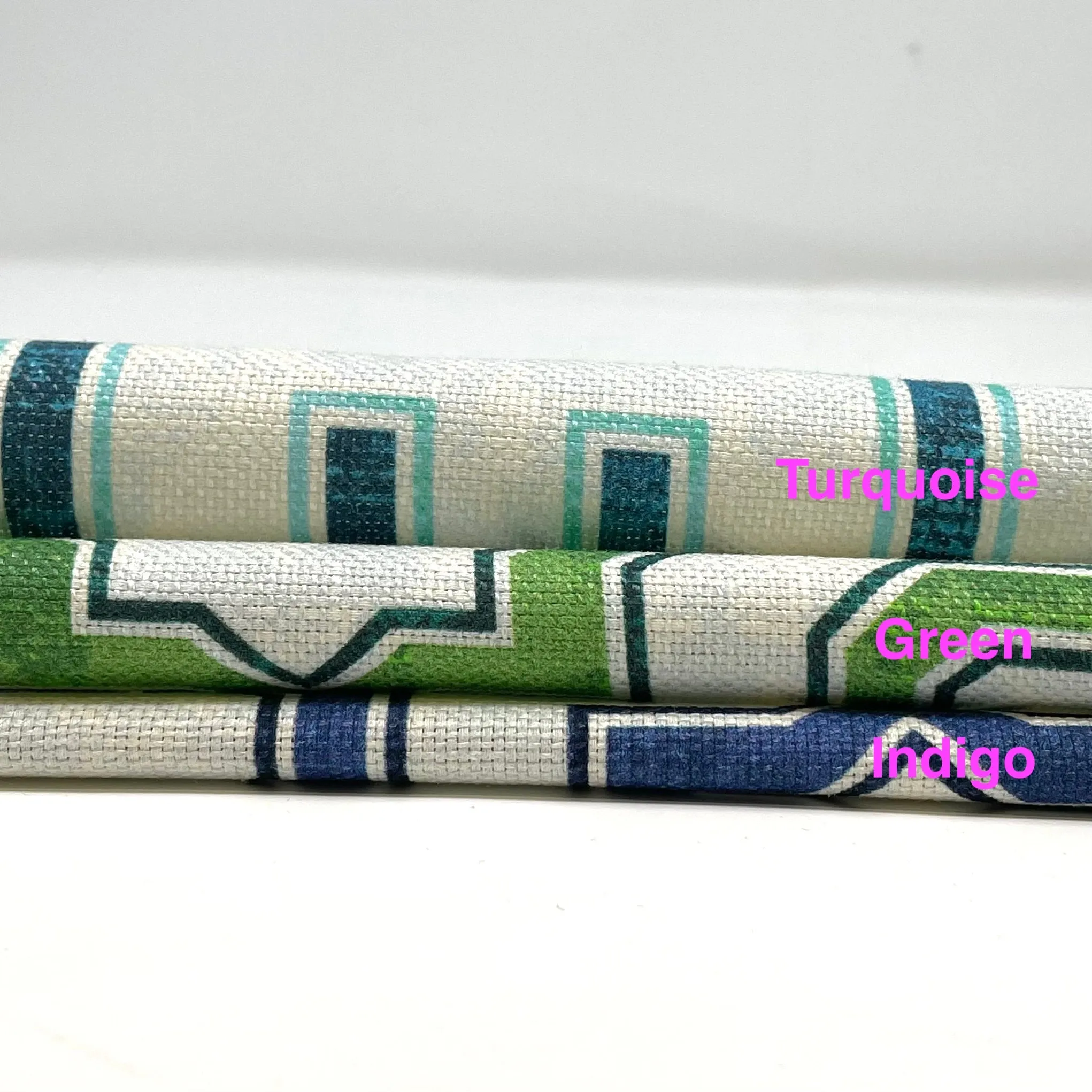 Geometric Linen Blend Fabric By The Yard/CL1067