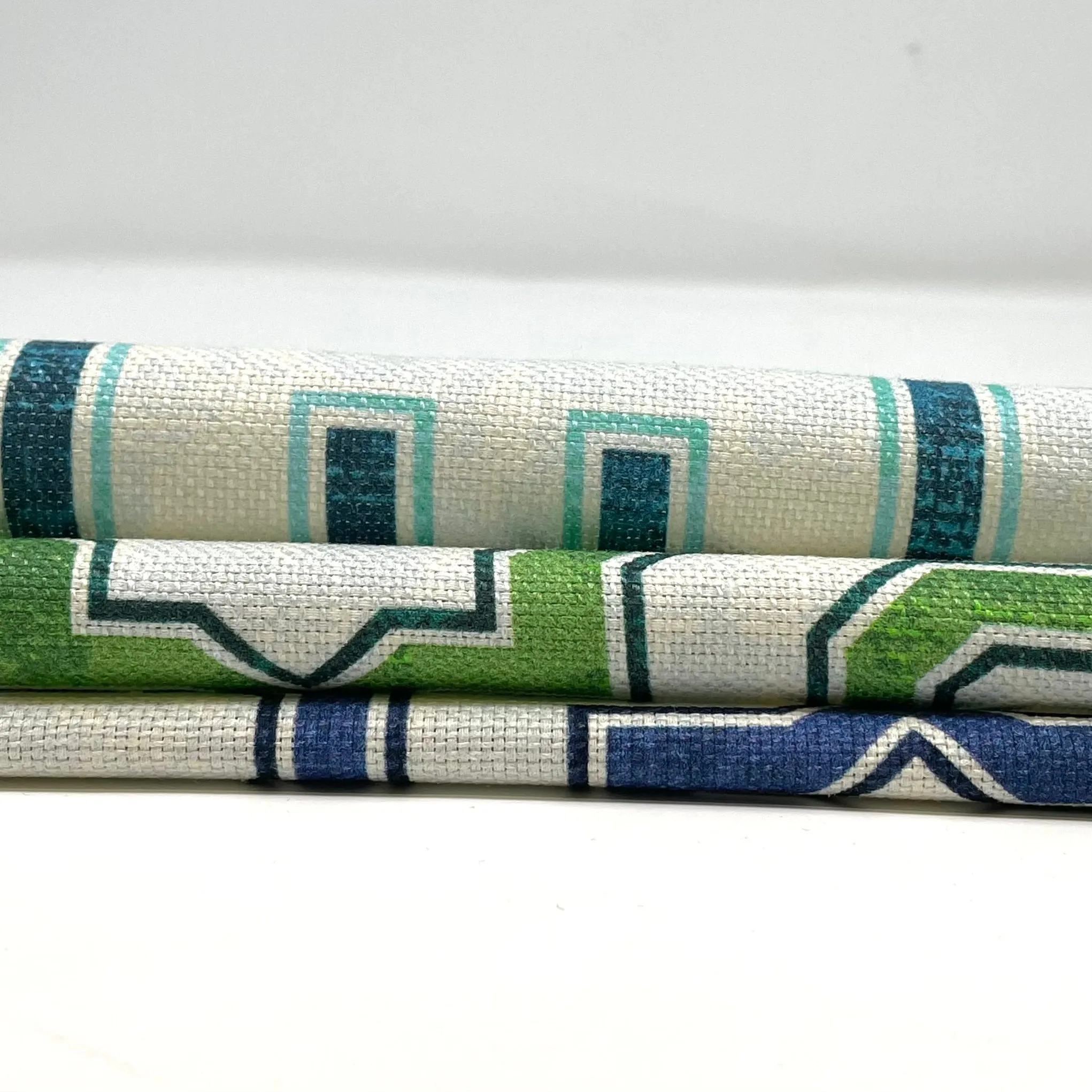 Geometric Linen Blend Fabric By The Yard/CL1067