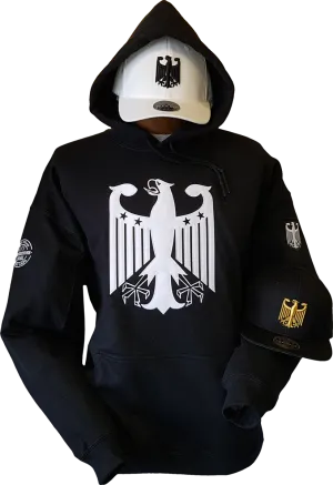 Germany Hoodie Chivalry Black White