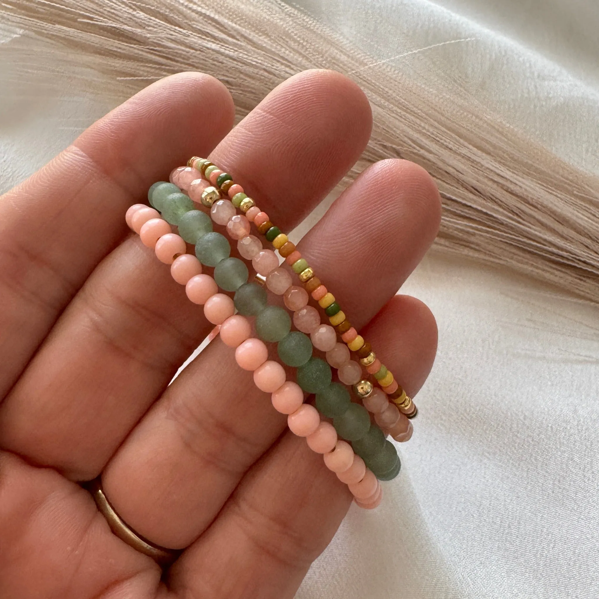 Gingerbread Girls Bracelet Stacking Set - Set of 3 or Each