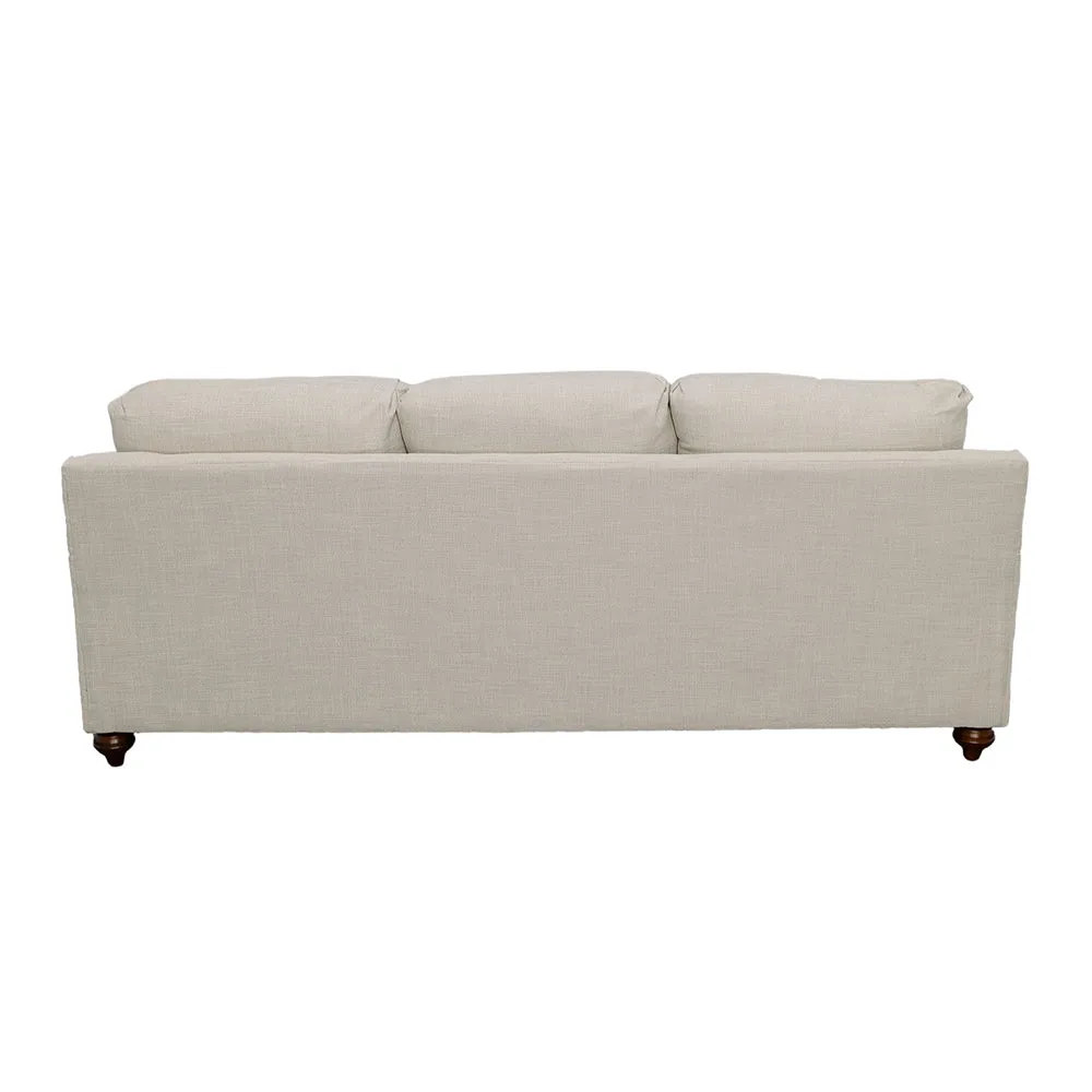 Glenn Upholstered English Arm Sofa Light Grey and Grey