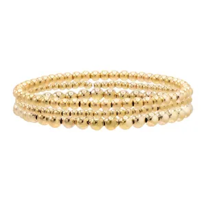 Graduated Multi Beaded Bracelet Combo Set