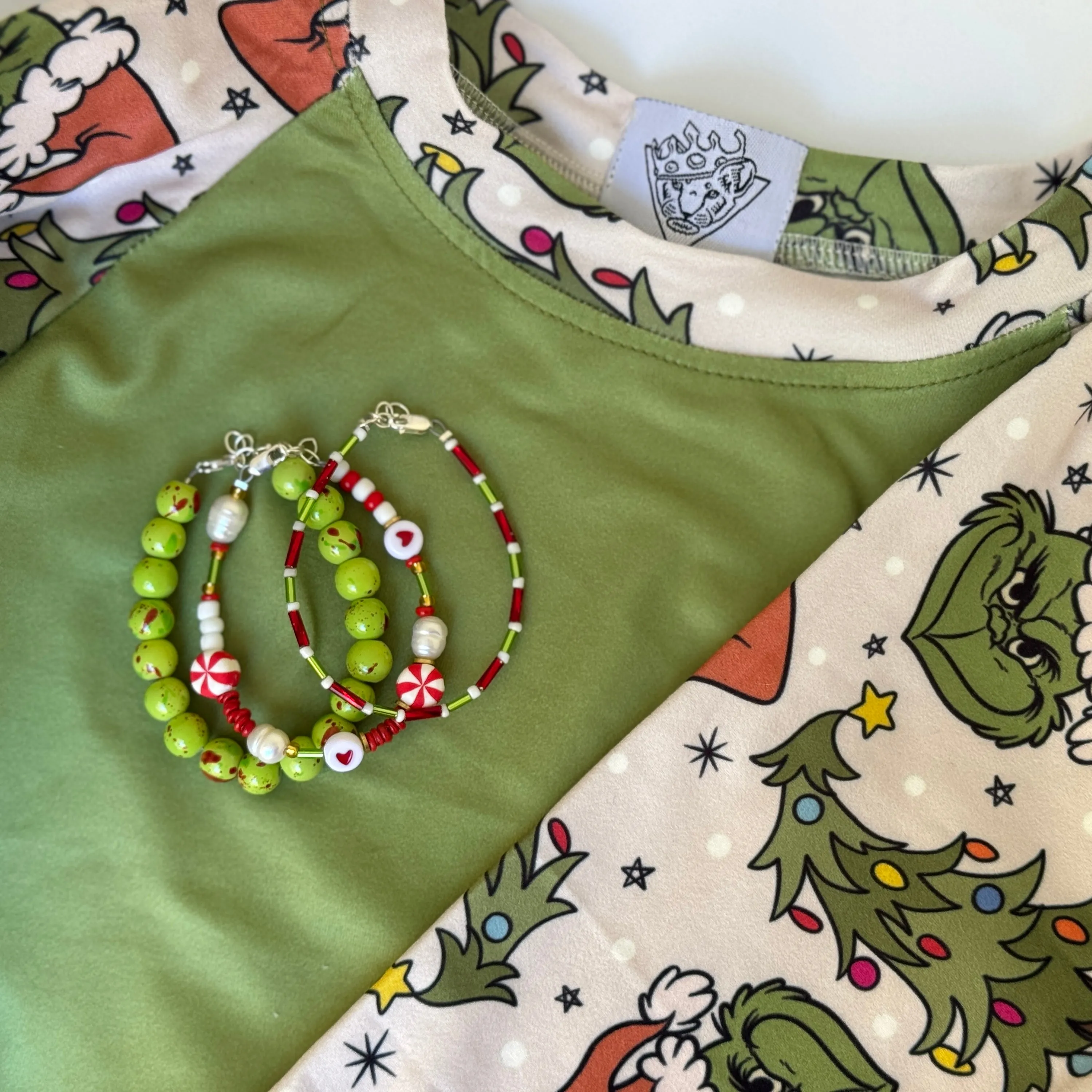 Grinchmas Christmas Bracelet Set - Set of 3 or Each - Unisex Options