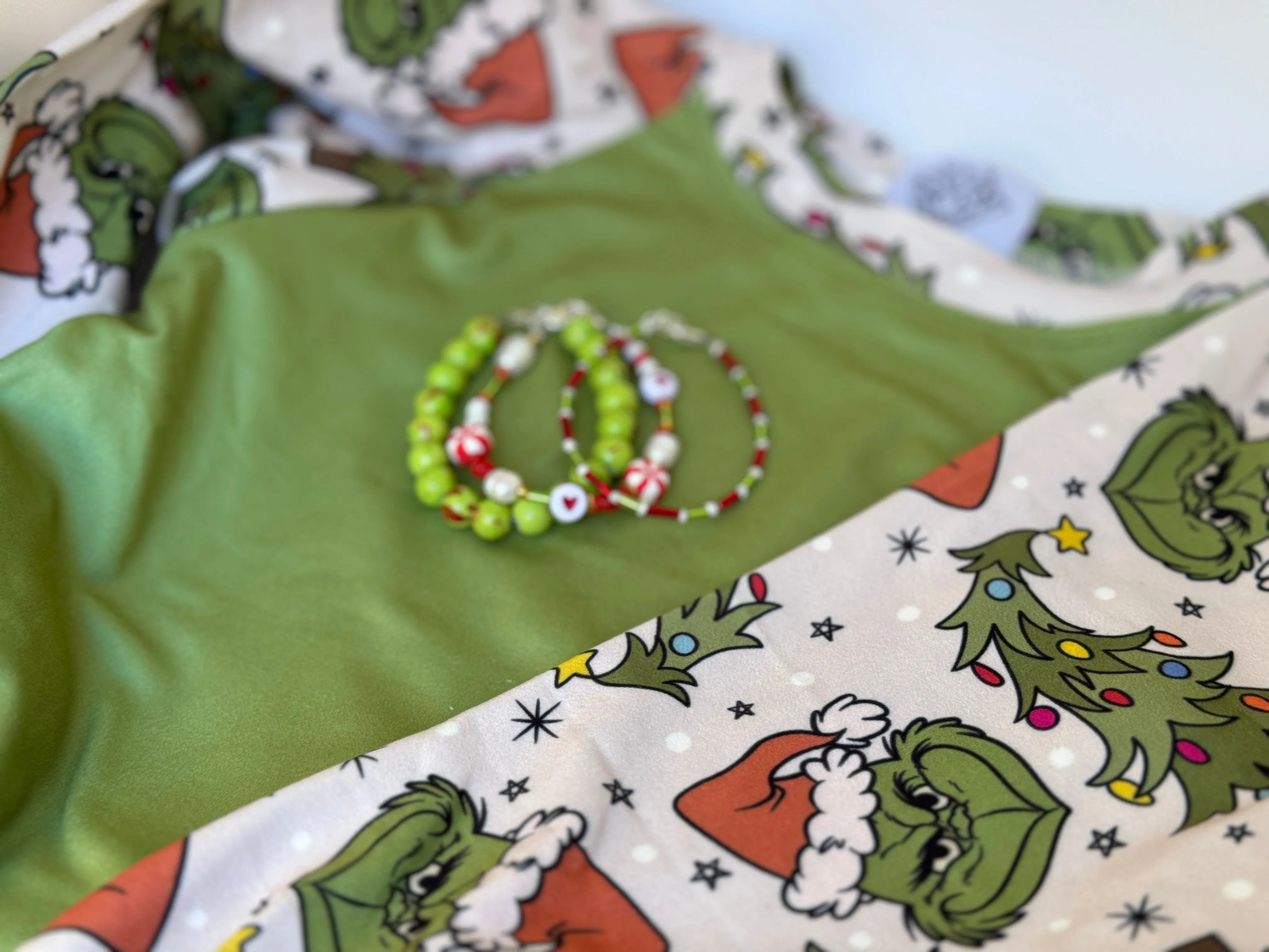 Grinchmas Christmas Bracelet Set - Set of 3 or Each - Unisex Options