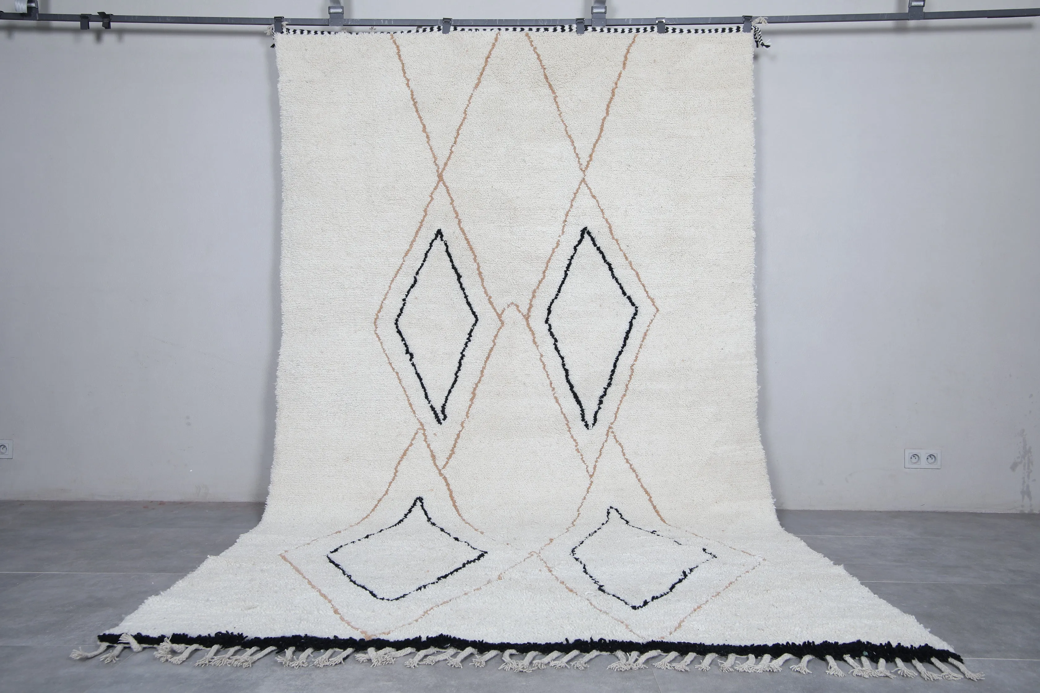 Handmade Beni ourain rug - Berber rug - Hand Knotted rug