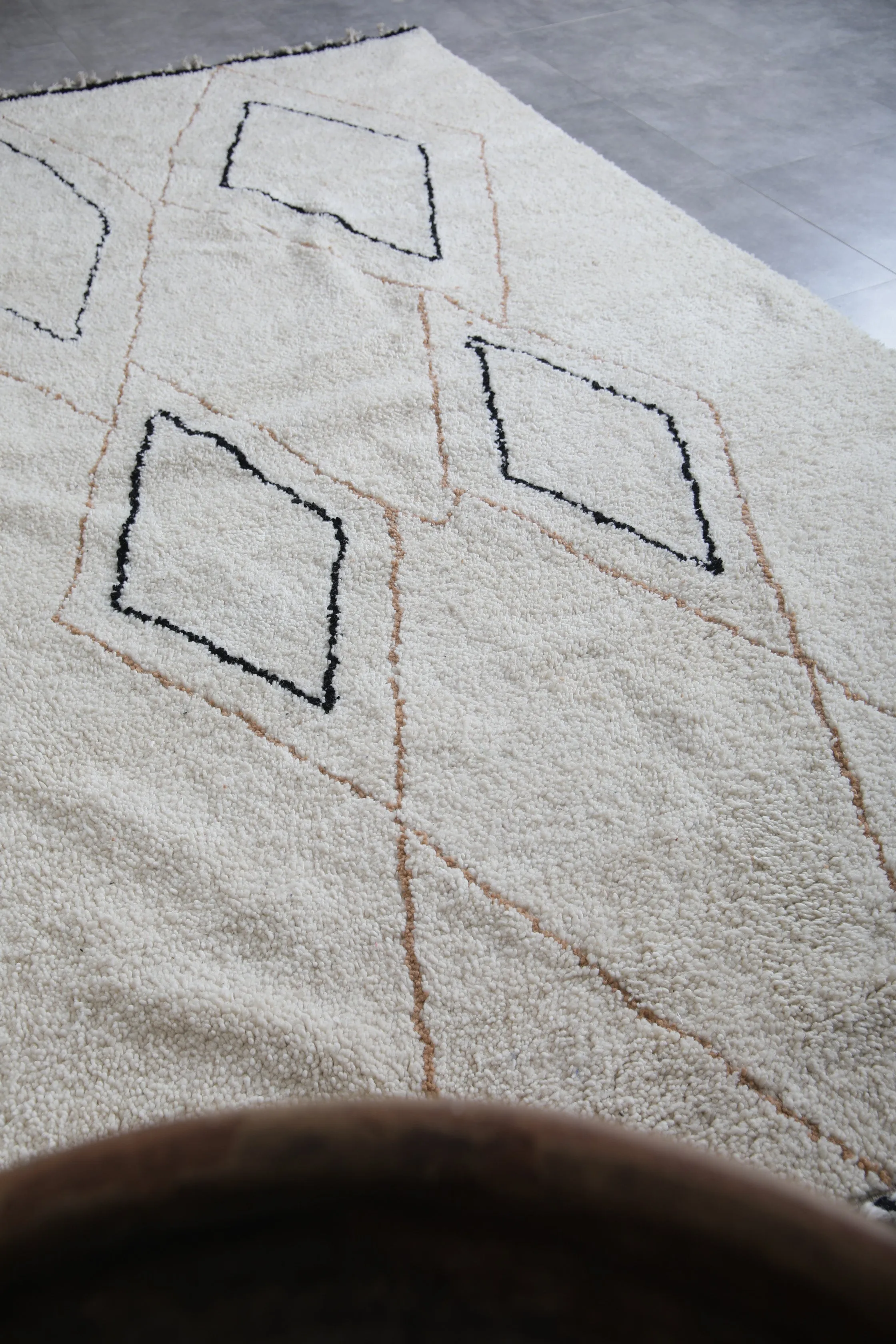 Handmade Beni ourain rug - Berber rug - Hand Knotted rug