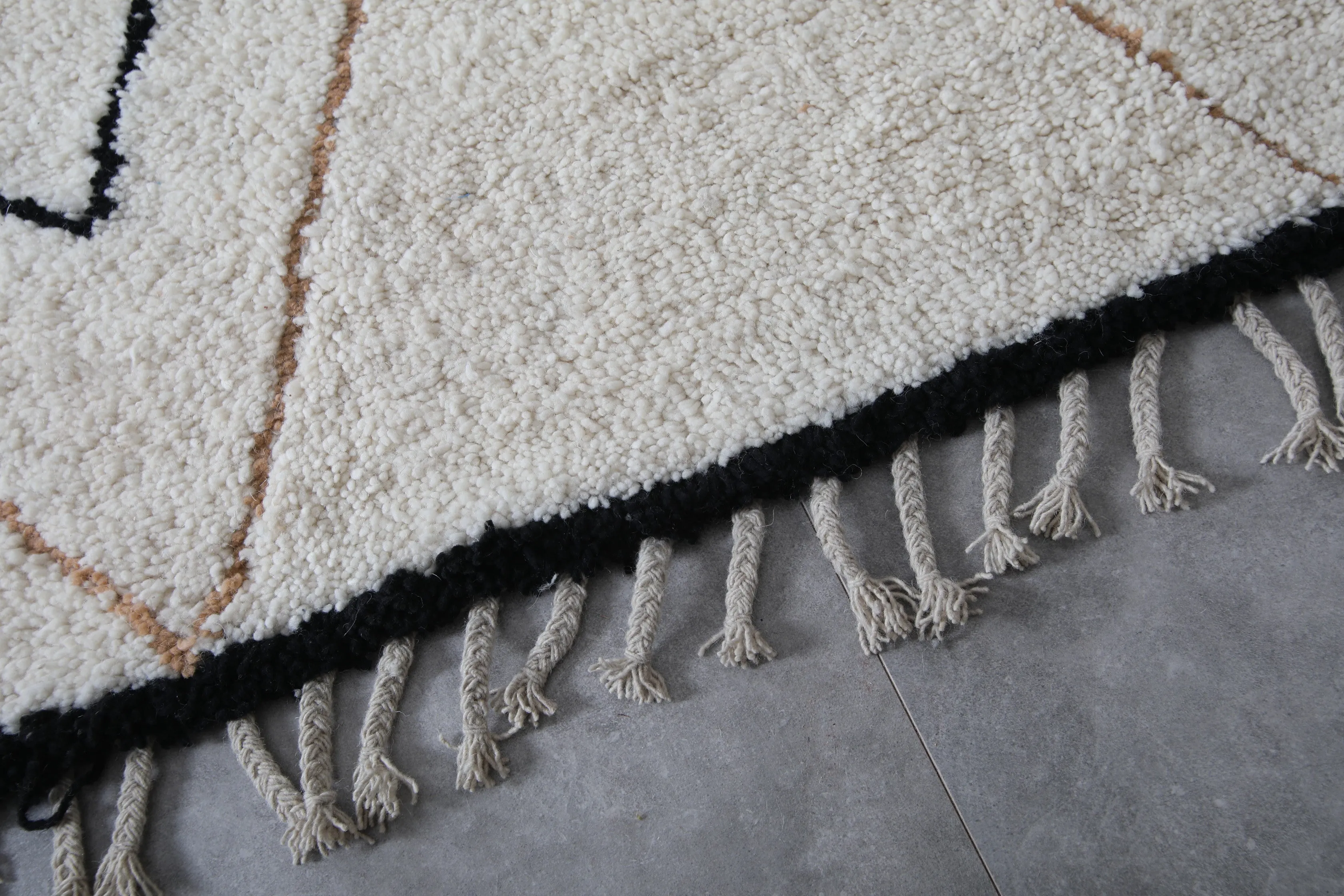 Handmade Beni ourain rug - Berber rug - Hand Knotted rug