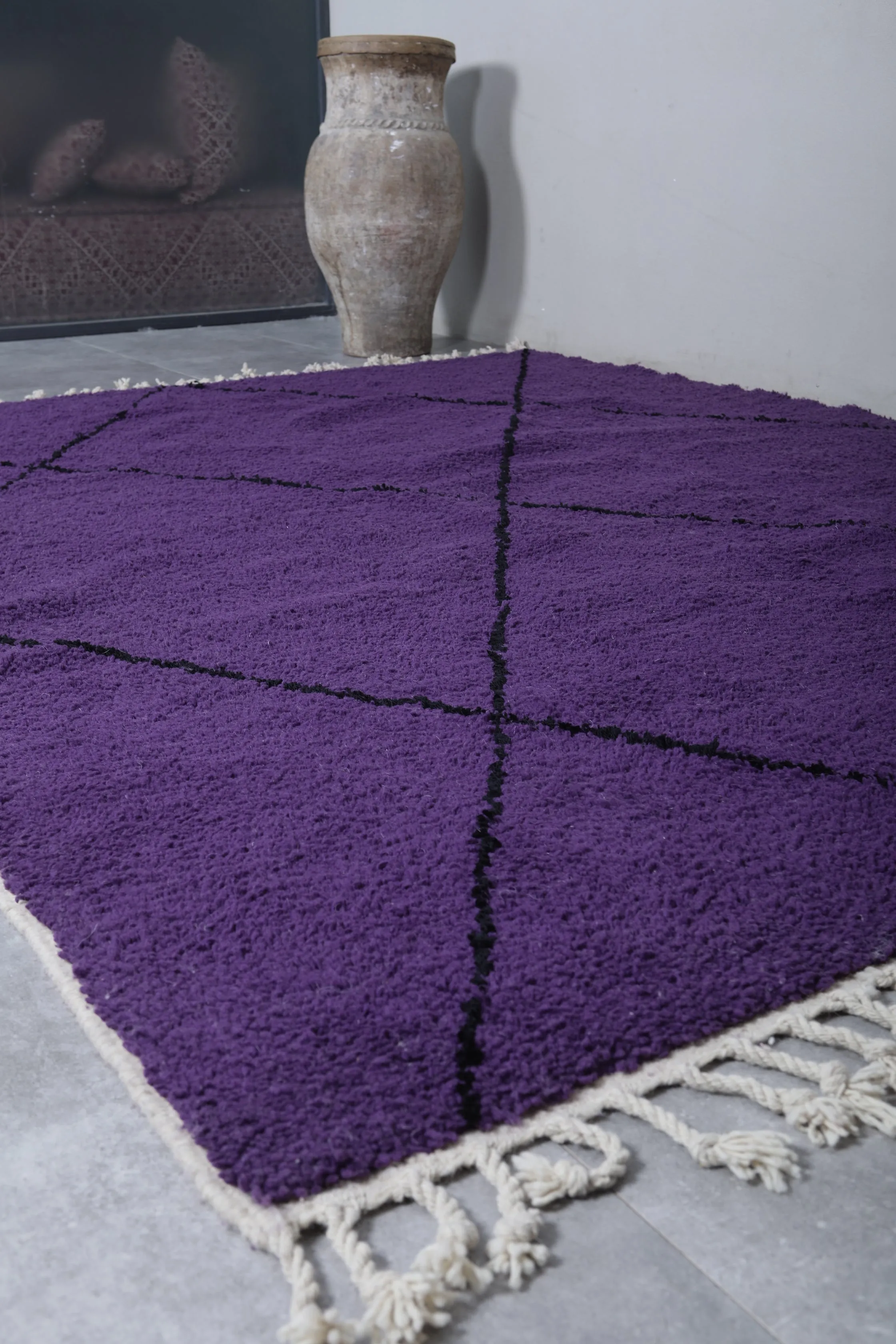 Handmade Beniourain rug - Berber rug - Wool rug