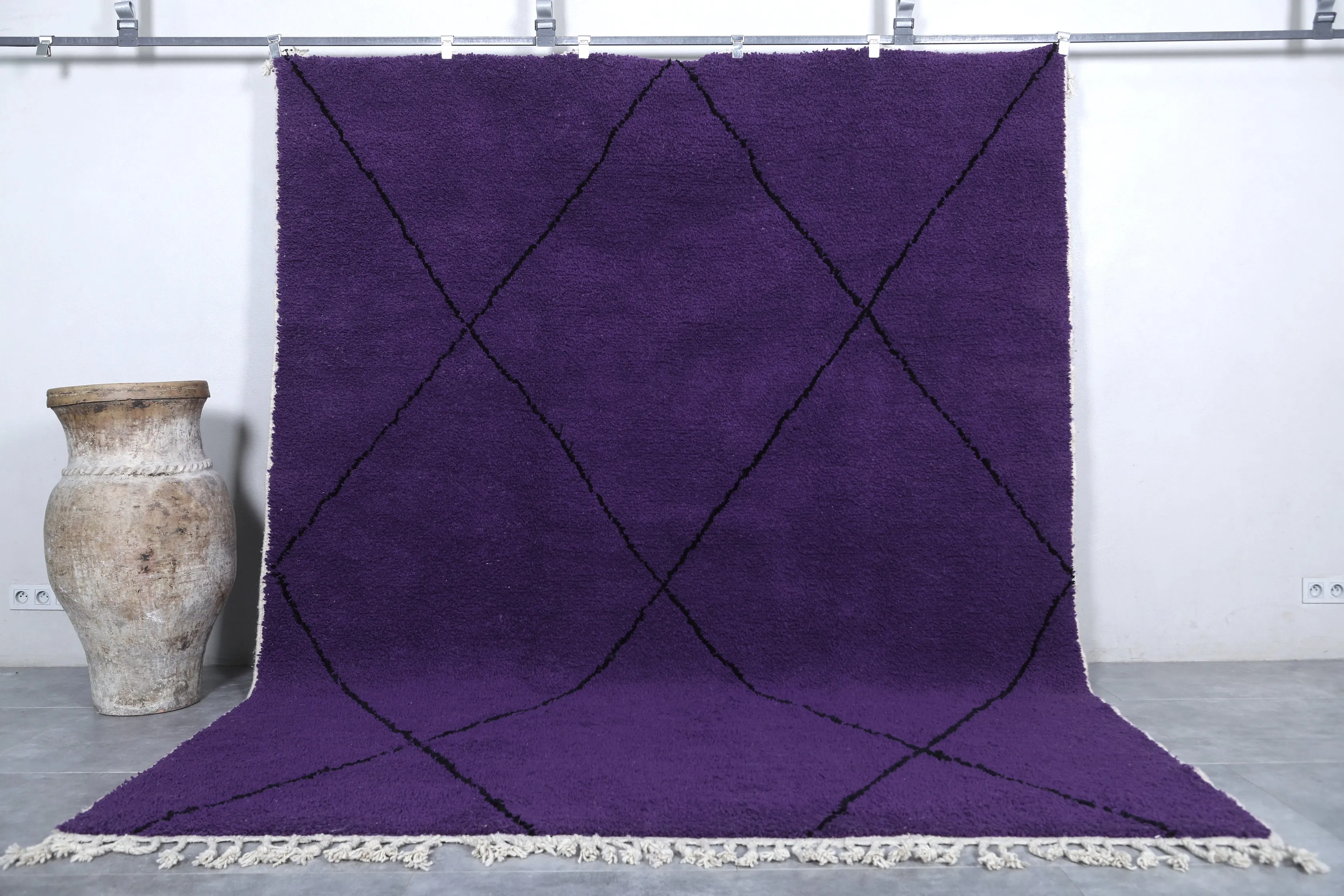 Handmade Beniourain rug - Berber rug - Wool rug