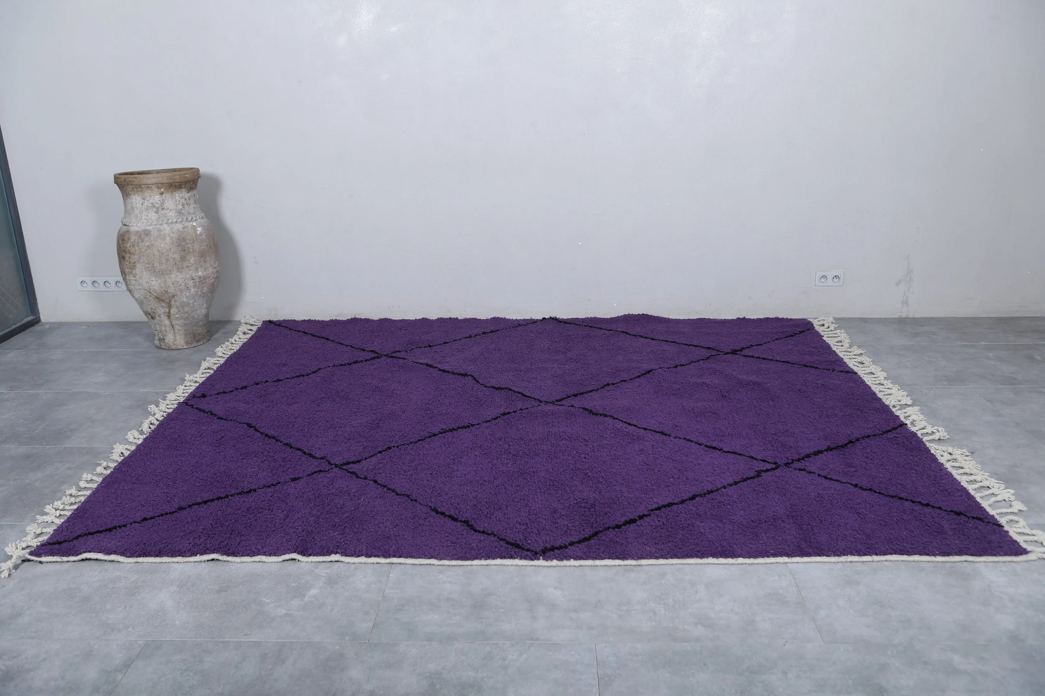 Handmade Beniourain rug - Berber rug - Wool rug
