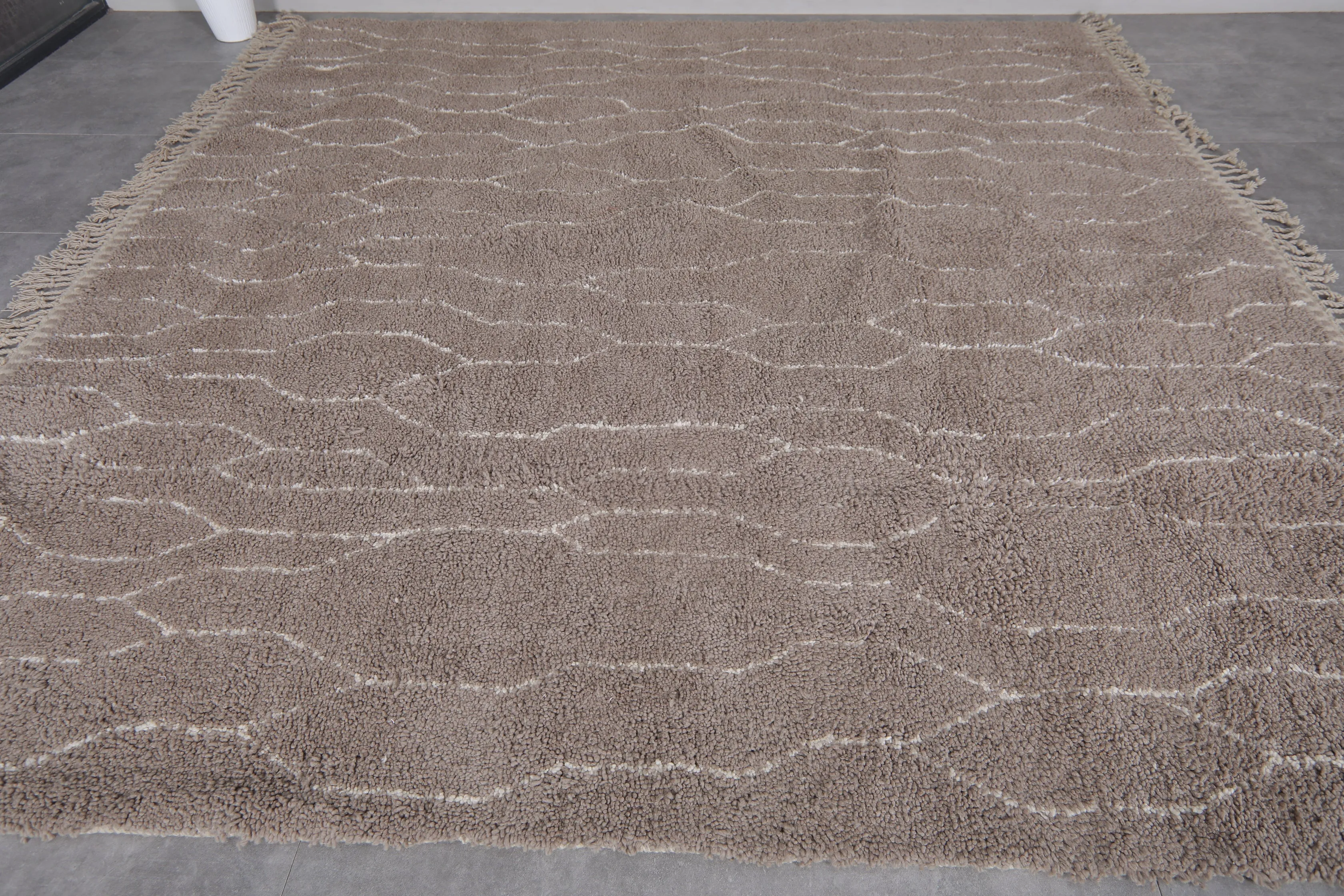 Handmade Moroccan Rug - 10.4 x 10.3 Feet | Wool Berber Carpet