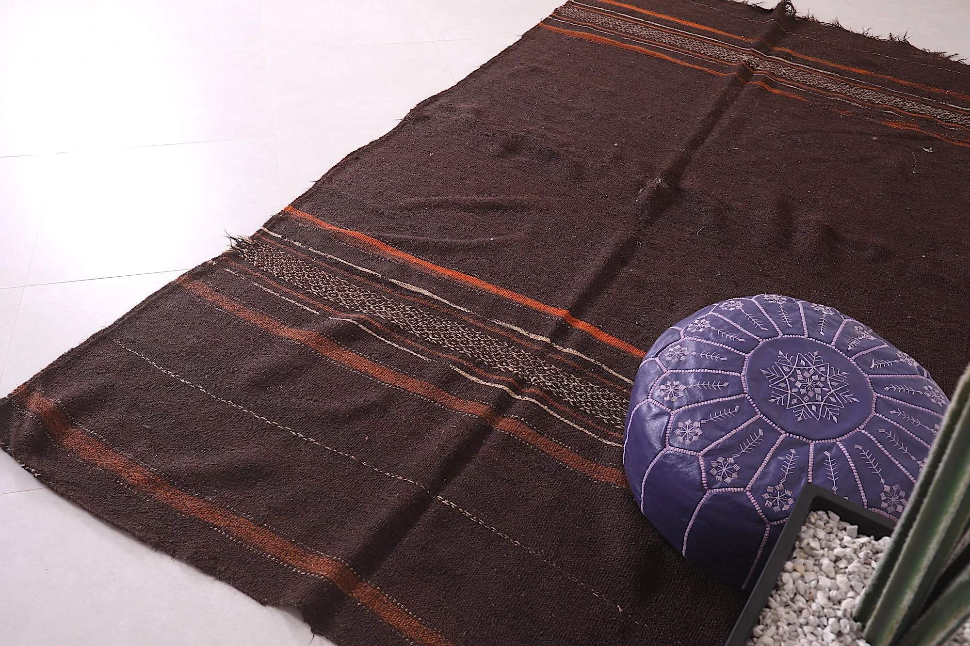 Handwoven Kilim 5.3 x 9.8 Feet – Rustic Moroccan Rug