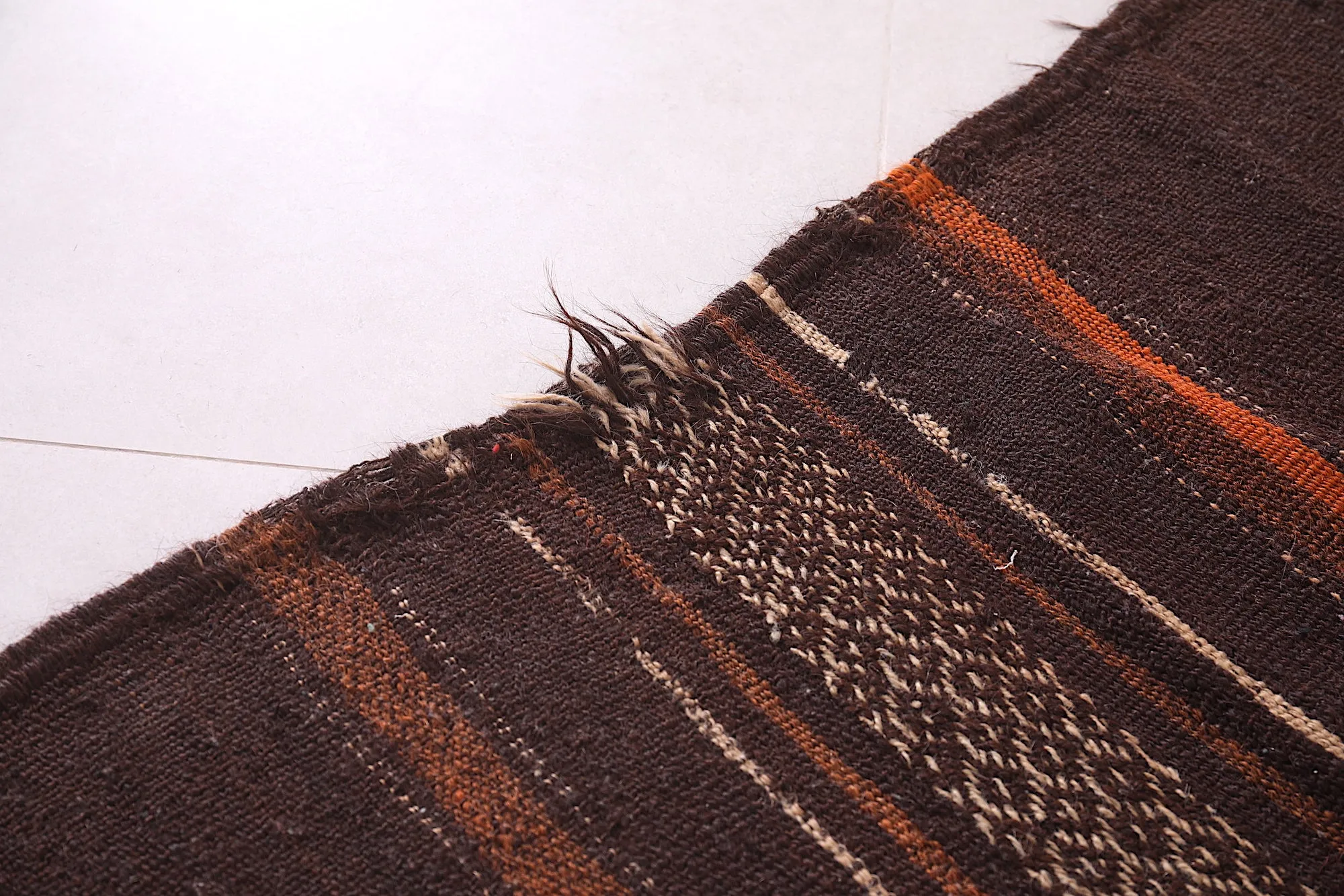 Handwoven Kilim 5.3 x 9.8 Feet – Rustic Moroccan Rug