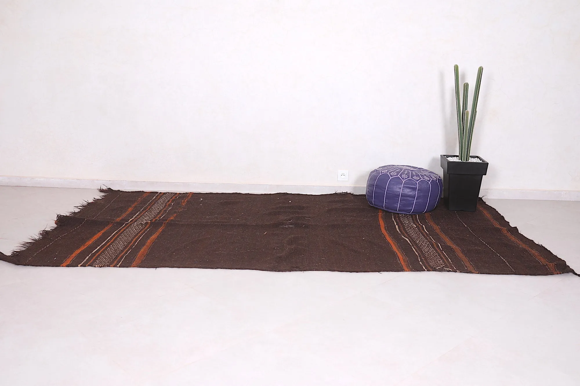 Handwoven Kilim 5.3 x 9.8 Feet – Rustic Moroccan Rug