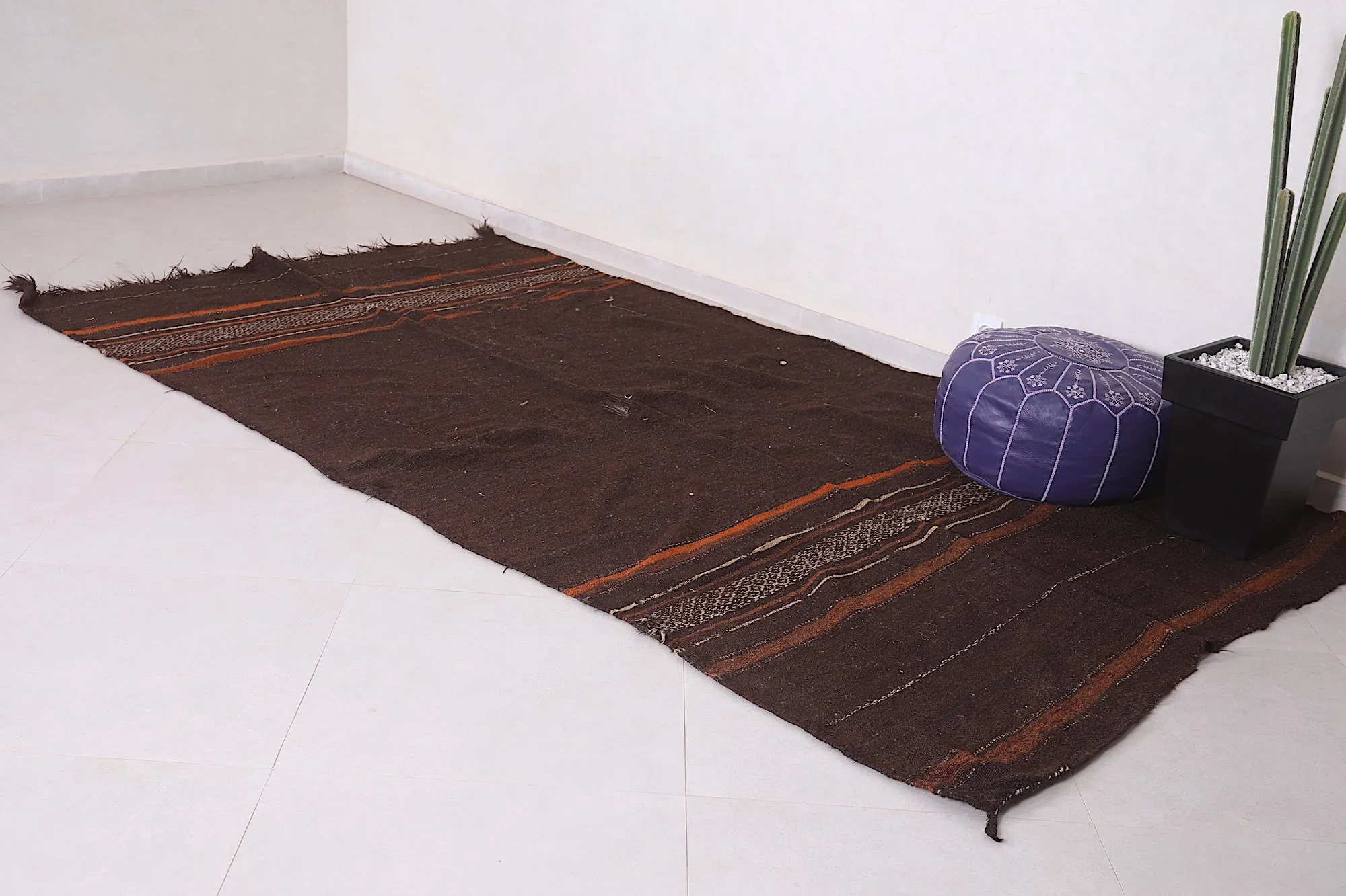 Handwoven Kilim 5.3 x 9.8 Feet – Rustic Moroccan Rug