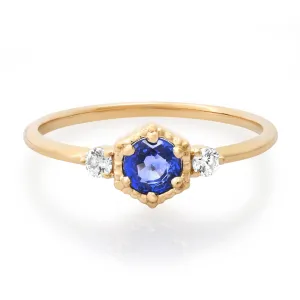 Harlow Blue Sapphire and Diamond ring