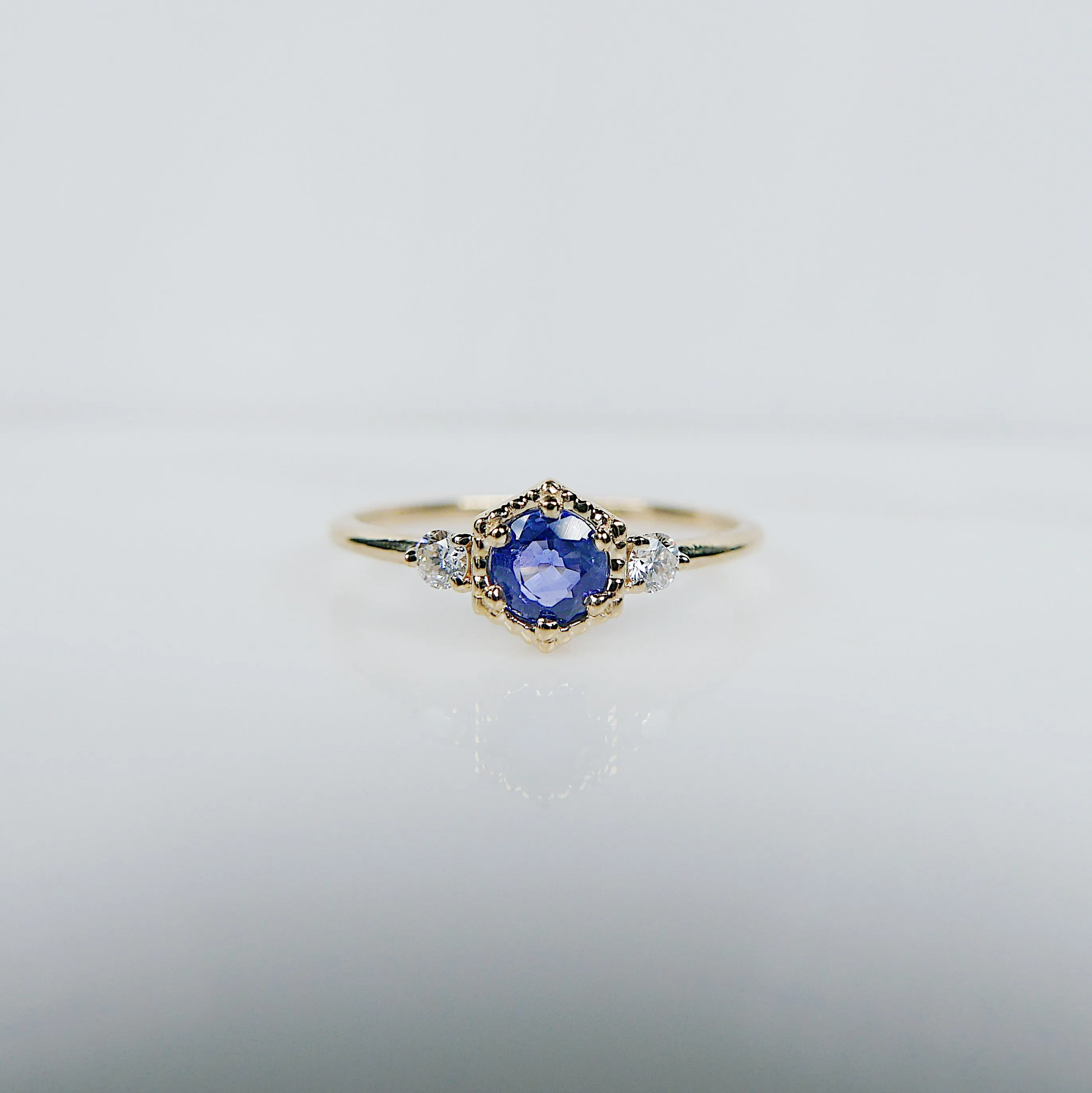 Harlow Blue Sapphire and Diamond ring