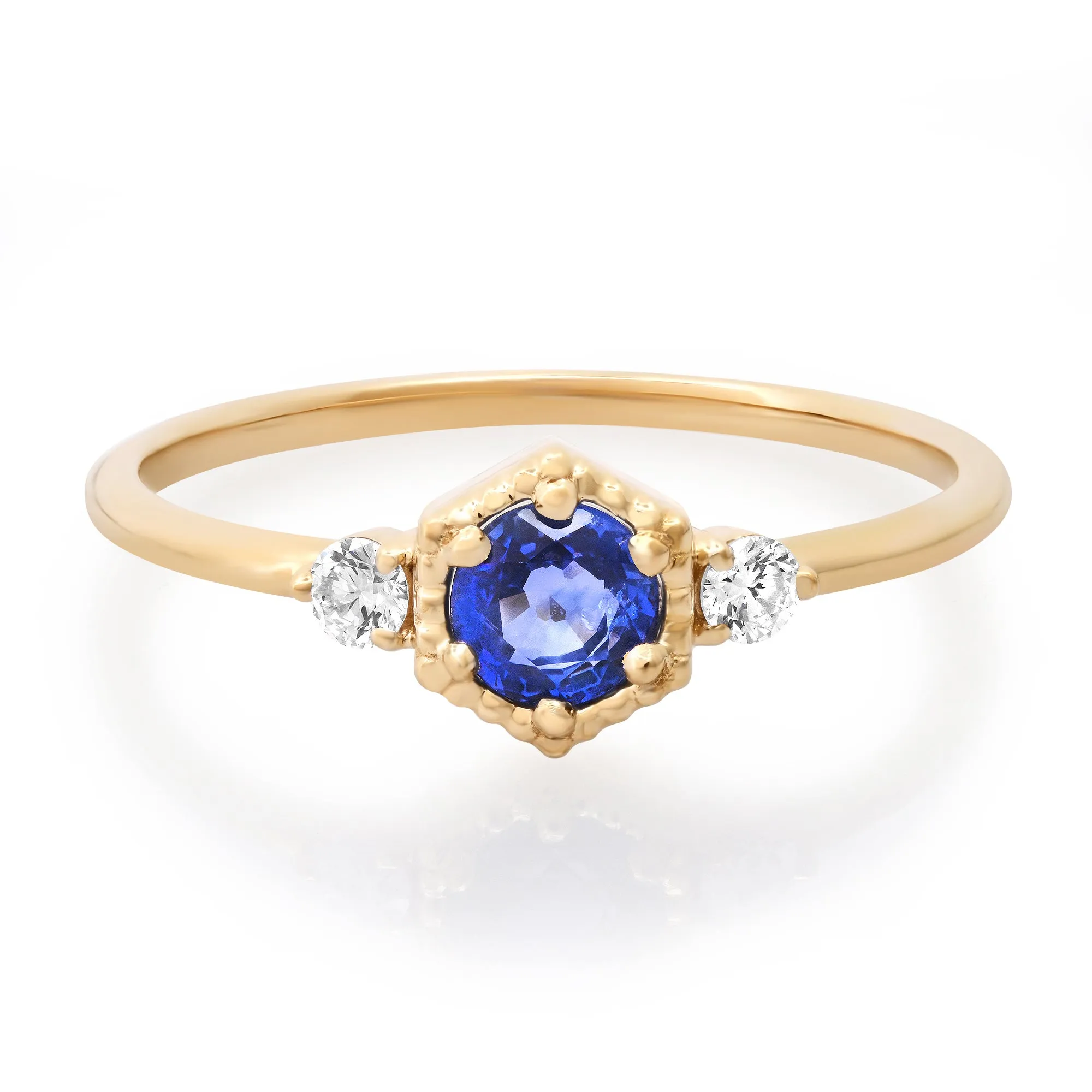 Harlow Blue Sapphire and Diamond ring