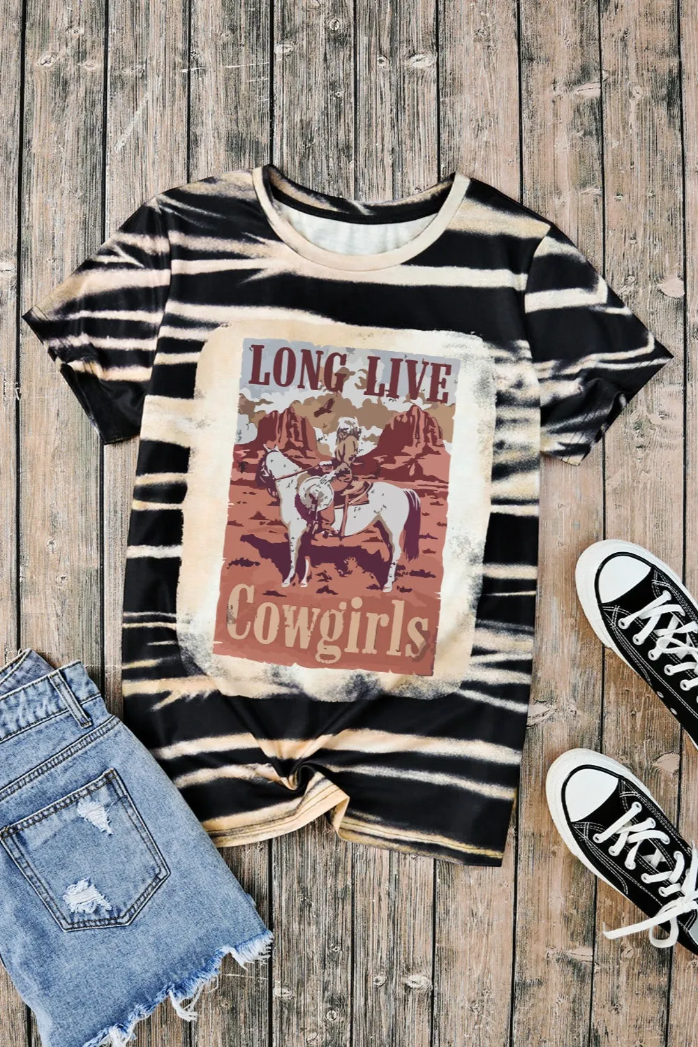 Hazel Blues® |  Graphic Round Neck Short Sleeve T-Shirt