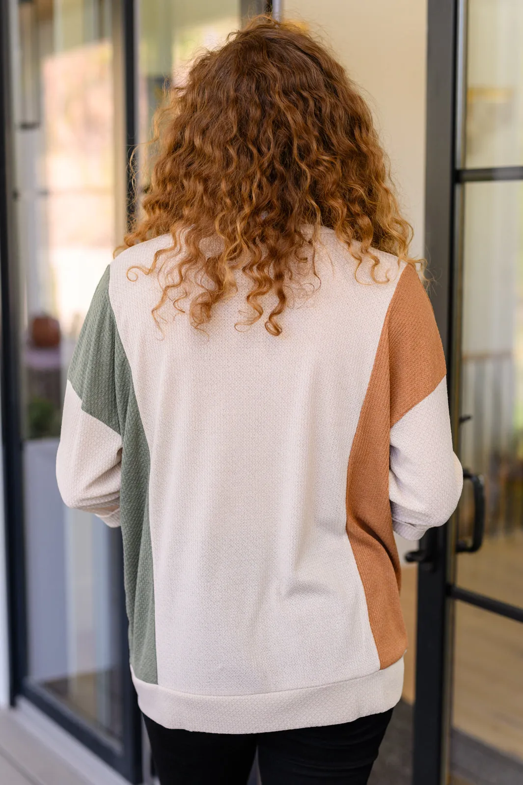 Hazel Blues® |  Split Personality Color Block Top