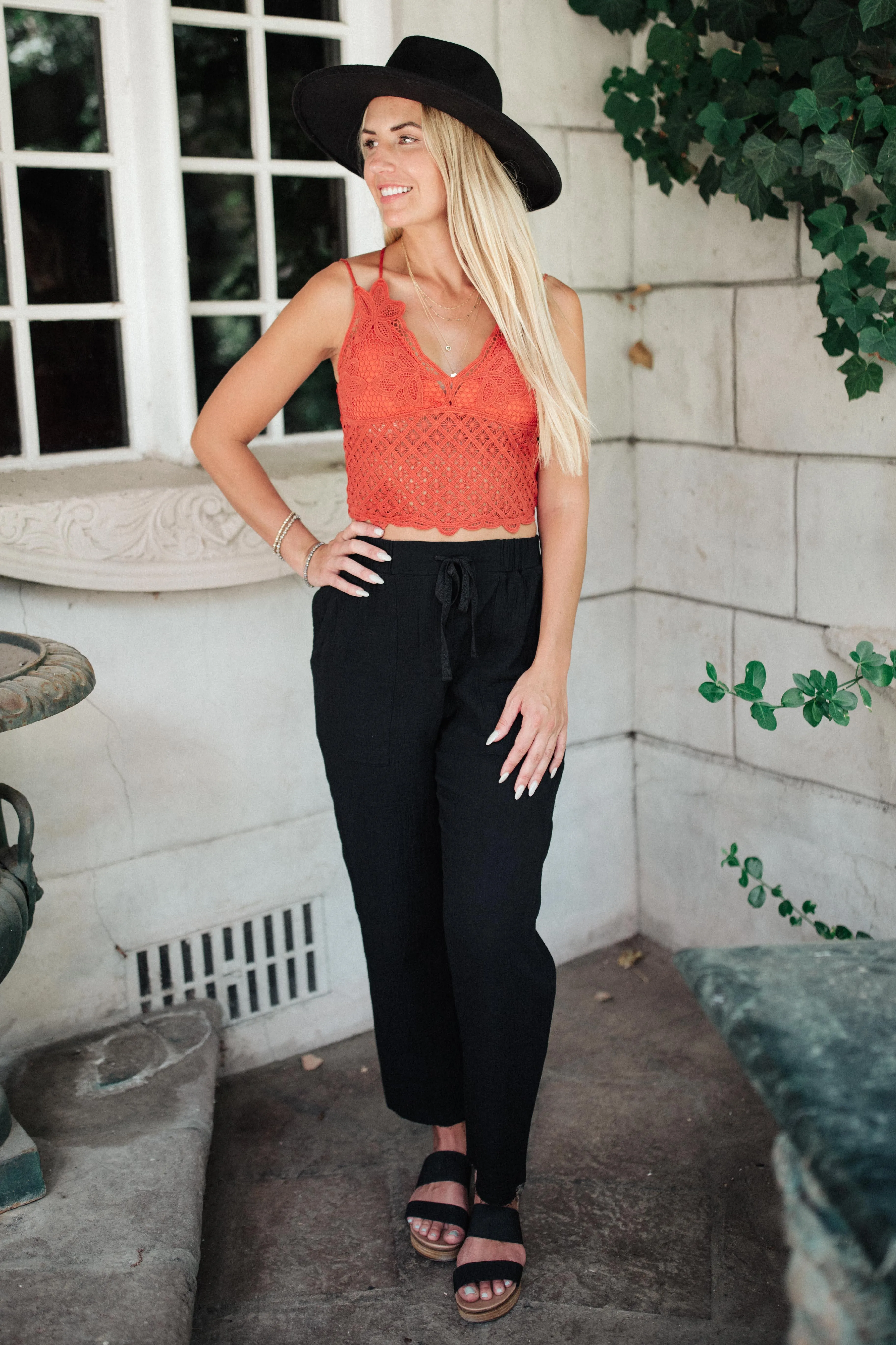 Hazel Blues® | Wild And Free Crop Top in Rust