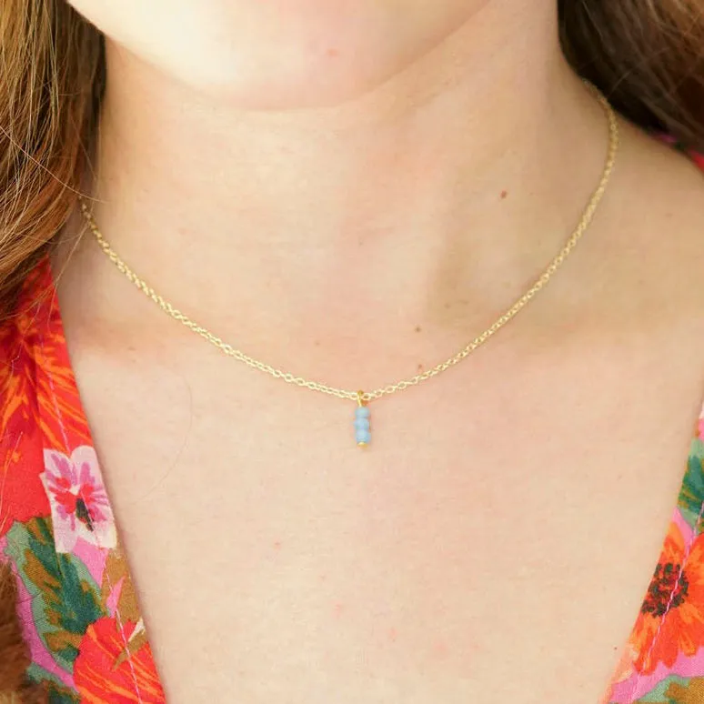 Helena Dainty Beaded Necklace