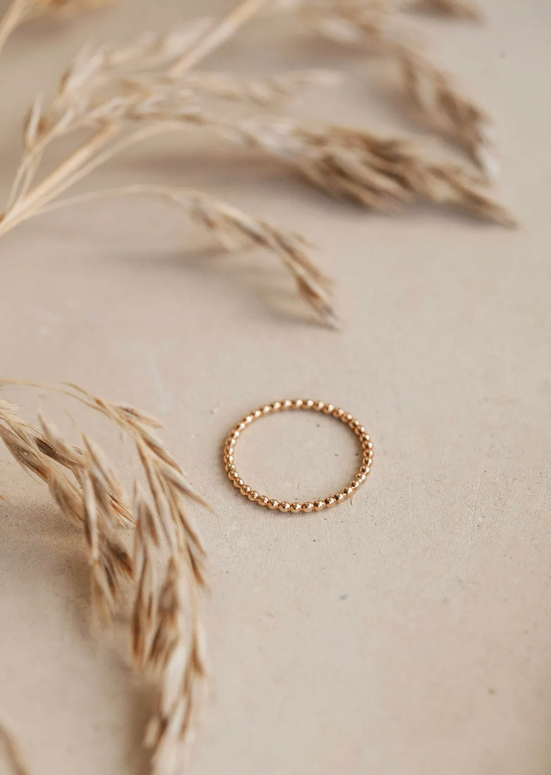 hello adorn beaded ring | 14kt gold fill   sterling silver
