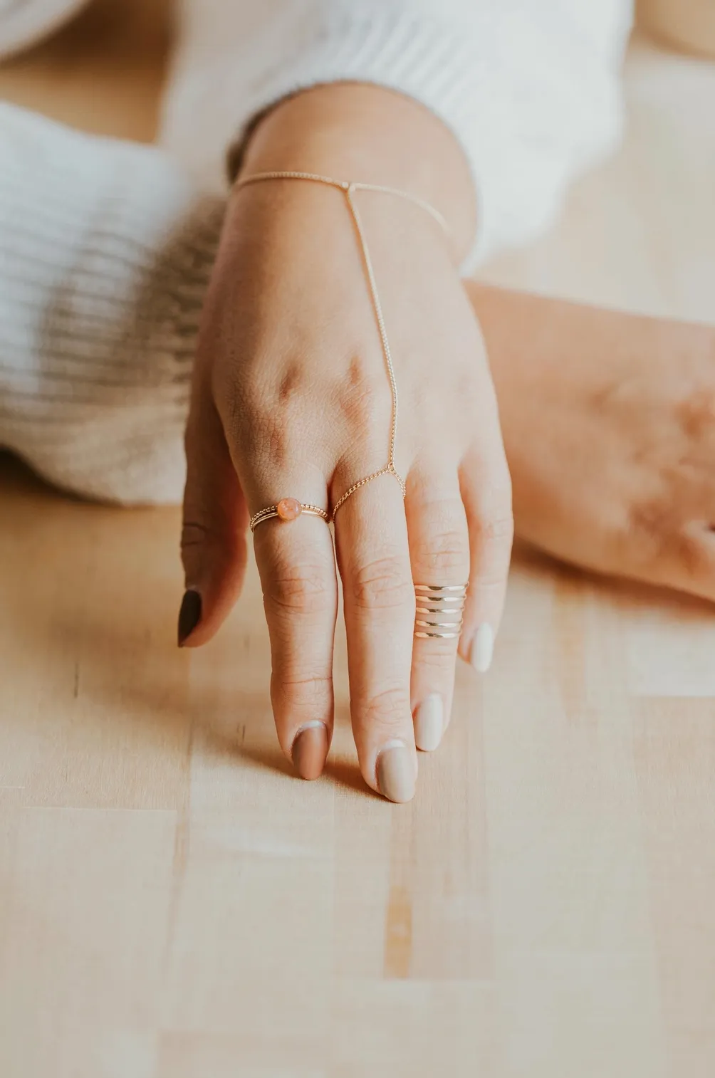 hello adorn beaded ring | 14kt gold fill   sterling silver