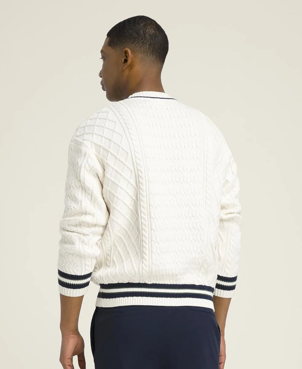 Heritage Cable Knit Sweater - Tan