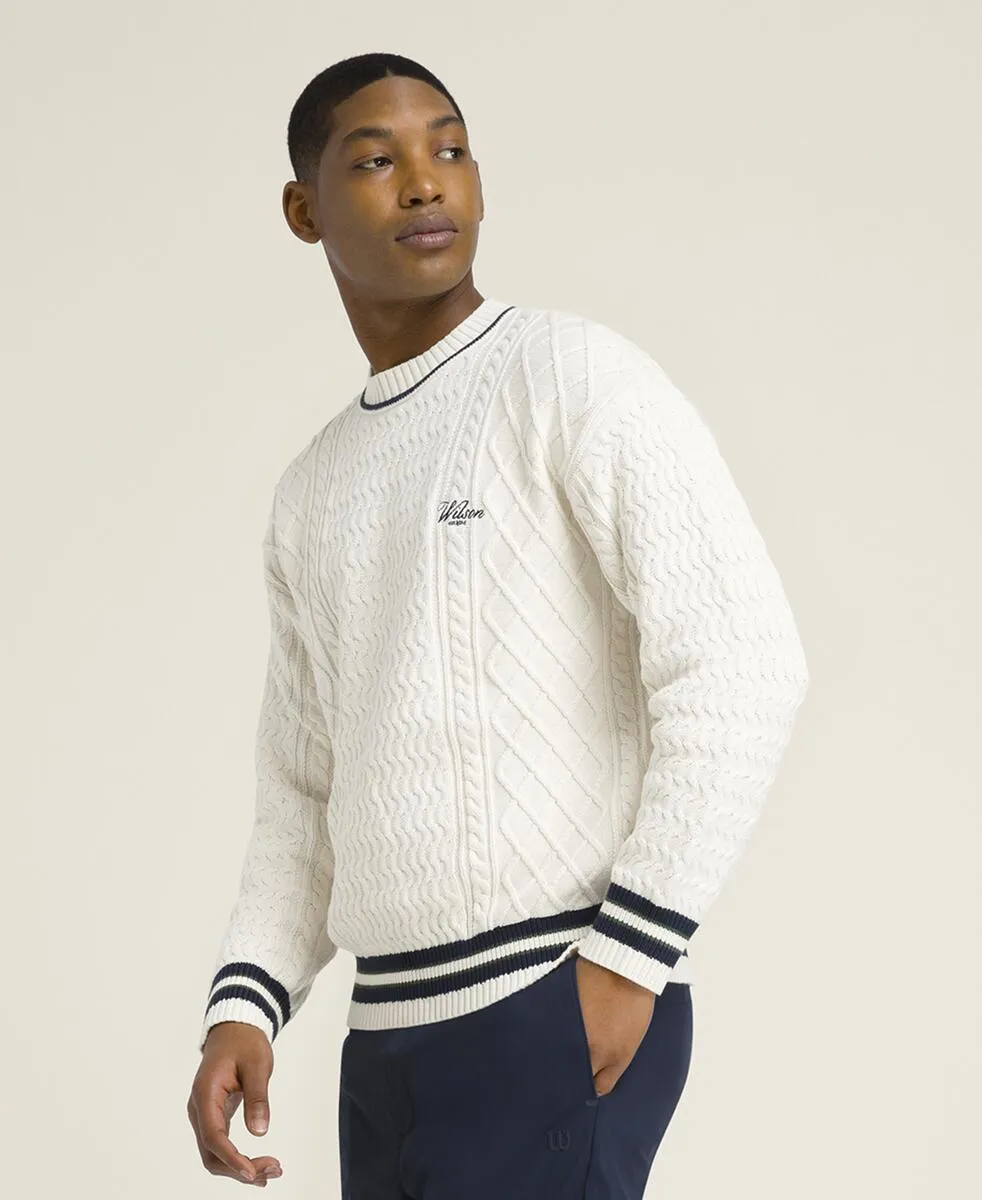 Heritage Cable Knit Sweater - Tan
