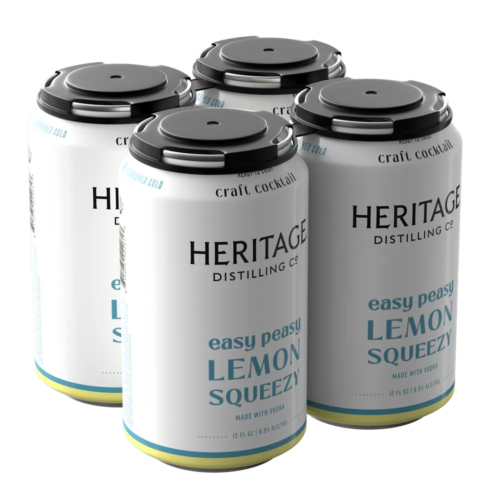 Heritage Distilling Co Easy Peay Lemon Squeezy (4 pack) 12 oz