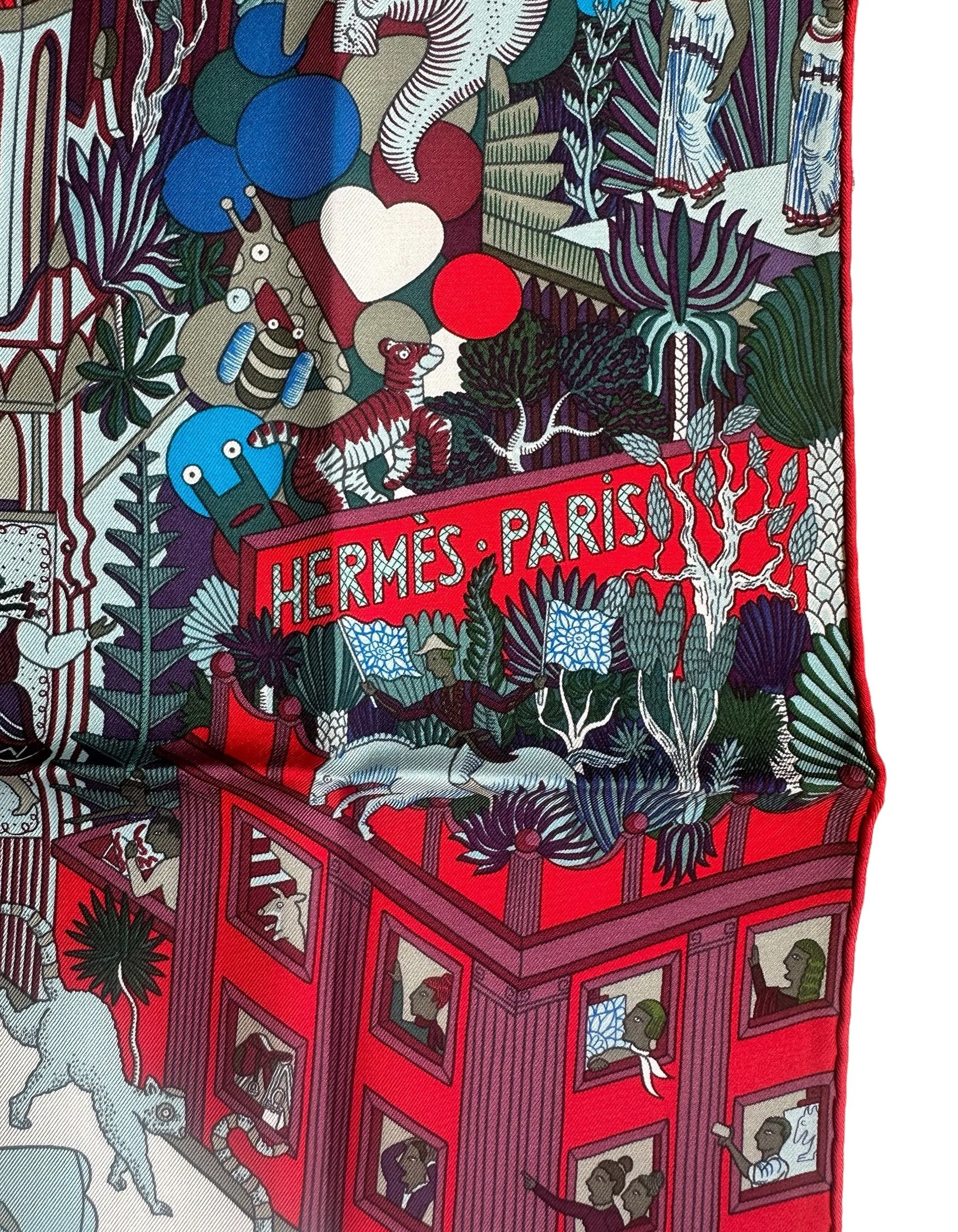 Hermes NEW Animapolis 90cm Silk Scarf