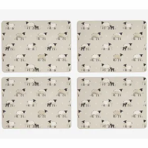 Highland Sheep Pack of 4 Placemats