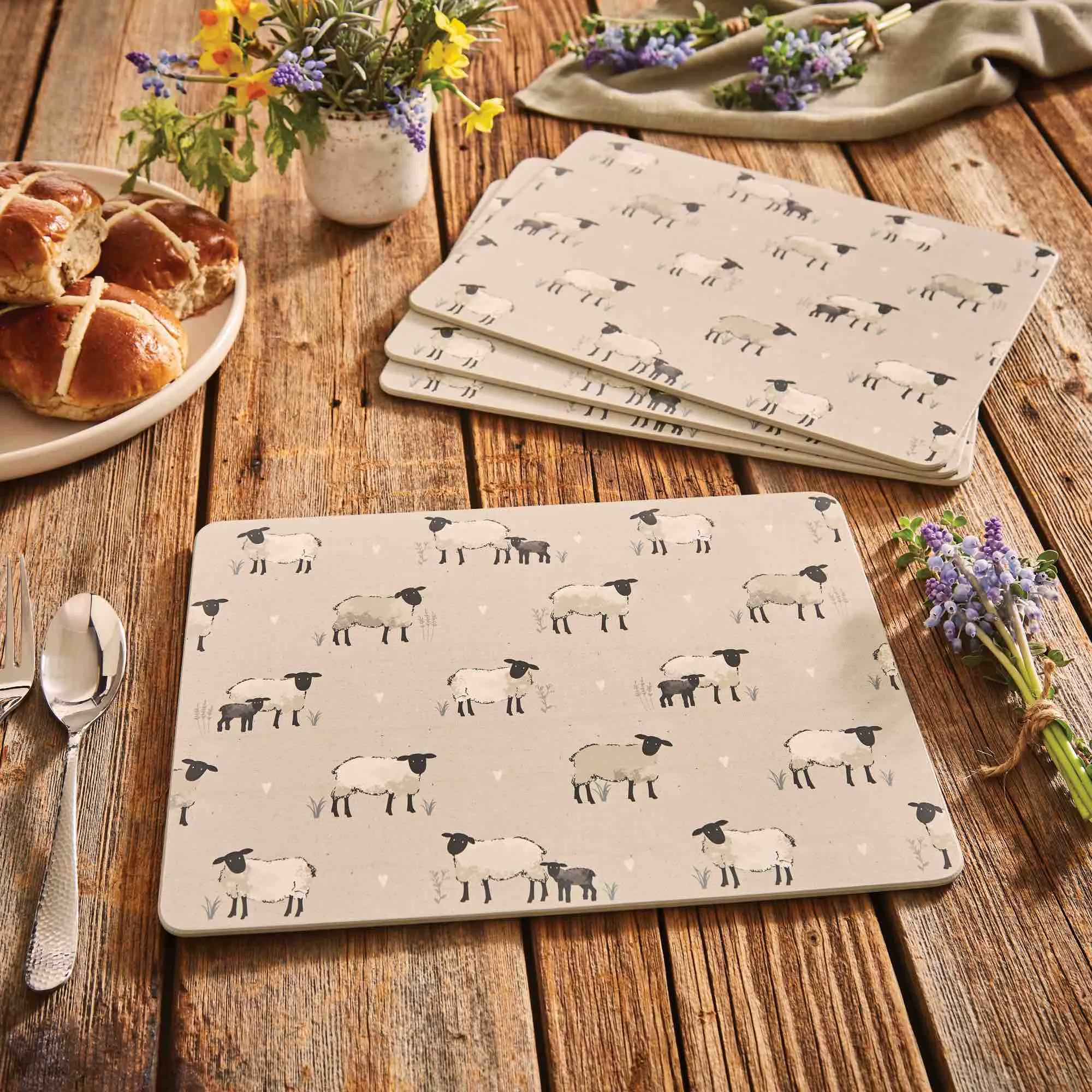 Highland Sheep Pack of 4 Placemats