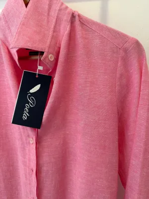 Hot Pink Linen Shirt