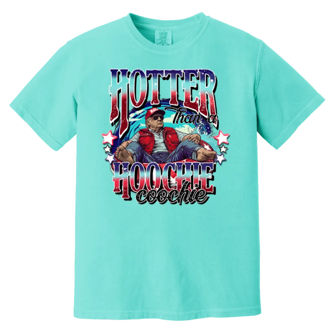 Hotter than a Hoochie Coochie Trump Comfort Colors TeeHotter Than a Hoochie Coochie Trump Comfort Colors Tee – Alan Jackson Inspired Graphic T-Shirt