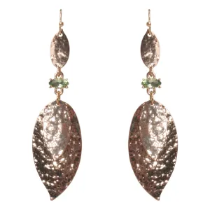 Iconography Hammered Leaf Drop Earrings