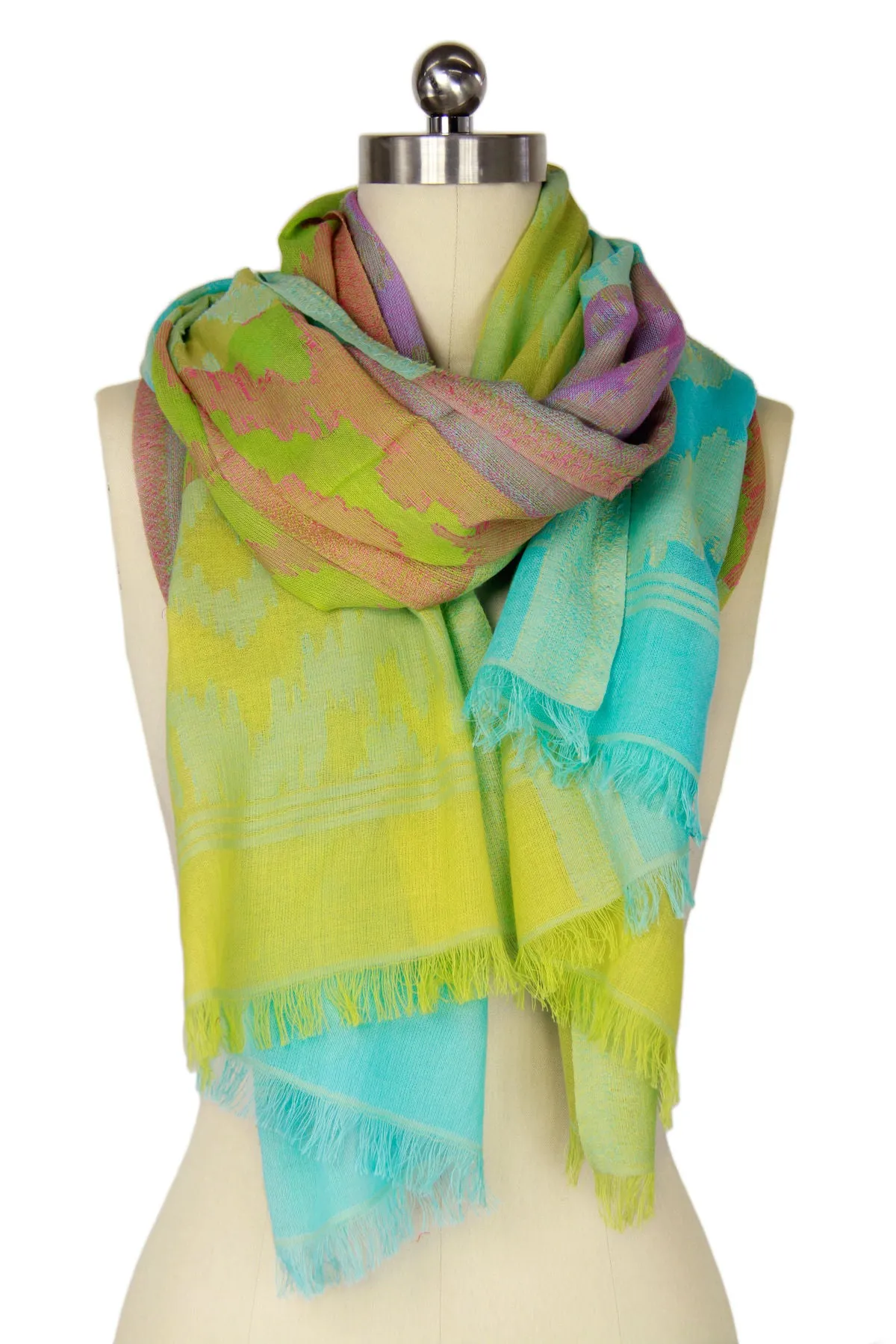 Ikat Multi Block Scarf