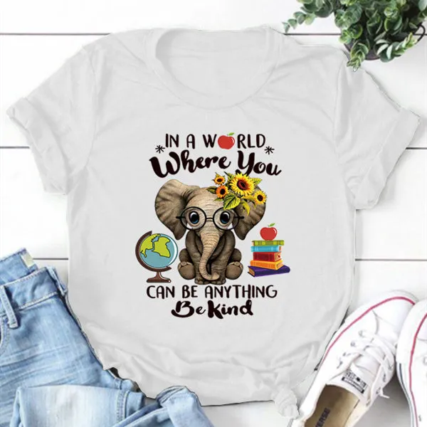 In A World Where You Can Be Anything Round Neck T-shirt