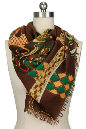 In the Wild Mixed Print Scarf