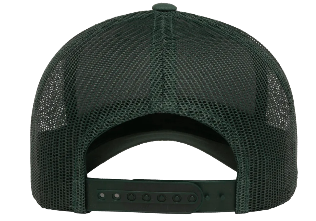 Irish Trucker Cap Essence Clover Evergreen Primary