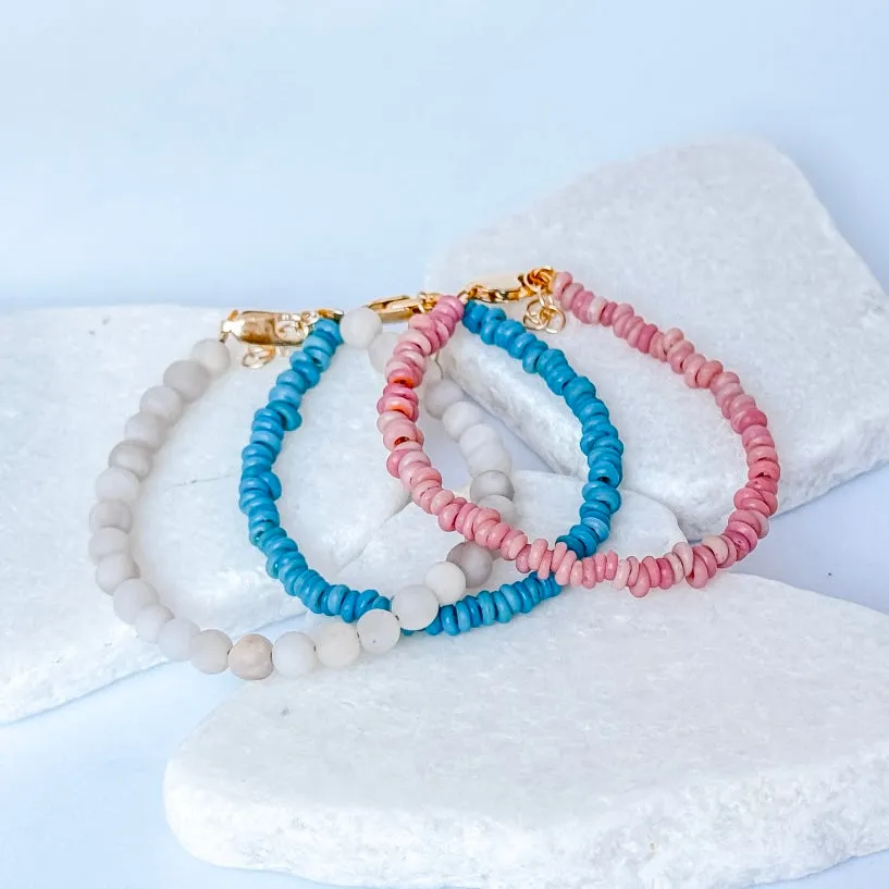 It's a Beachy Christmas Bracelet Set - Set of 3 or Each - Unisex Options