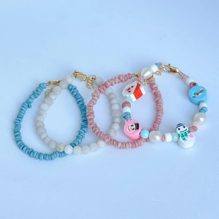 It's a Beachy Christmas Bracelet Set - Set of 3 or Each - Unisex Options