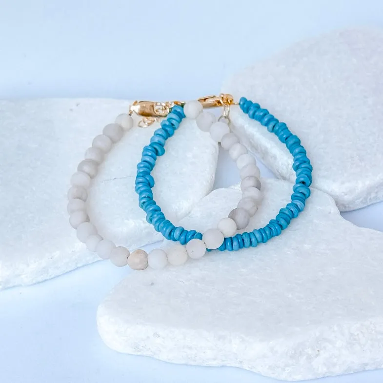 It's a Beachy Christmas Bracelet Set - Set of 3 or Each - Unisex Options