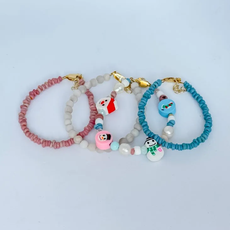 It's a Beachy Christmas Bracelet Set - Set of 3 or Each - Unisex Options