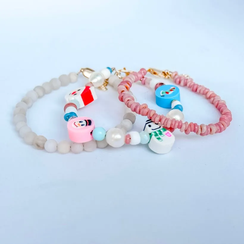 It's a Beachy Christmas Bracelet Set - Set of 3 or Each - Unisex Options