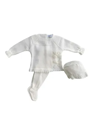 Ivory Knitted 3 Piece Set