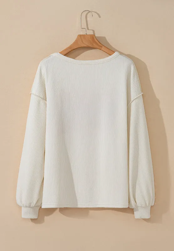 Kathleen Color Block Long Sleeve Sweatshirt