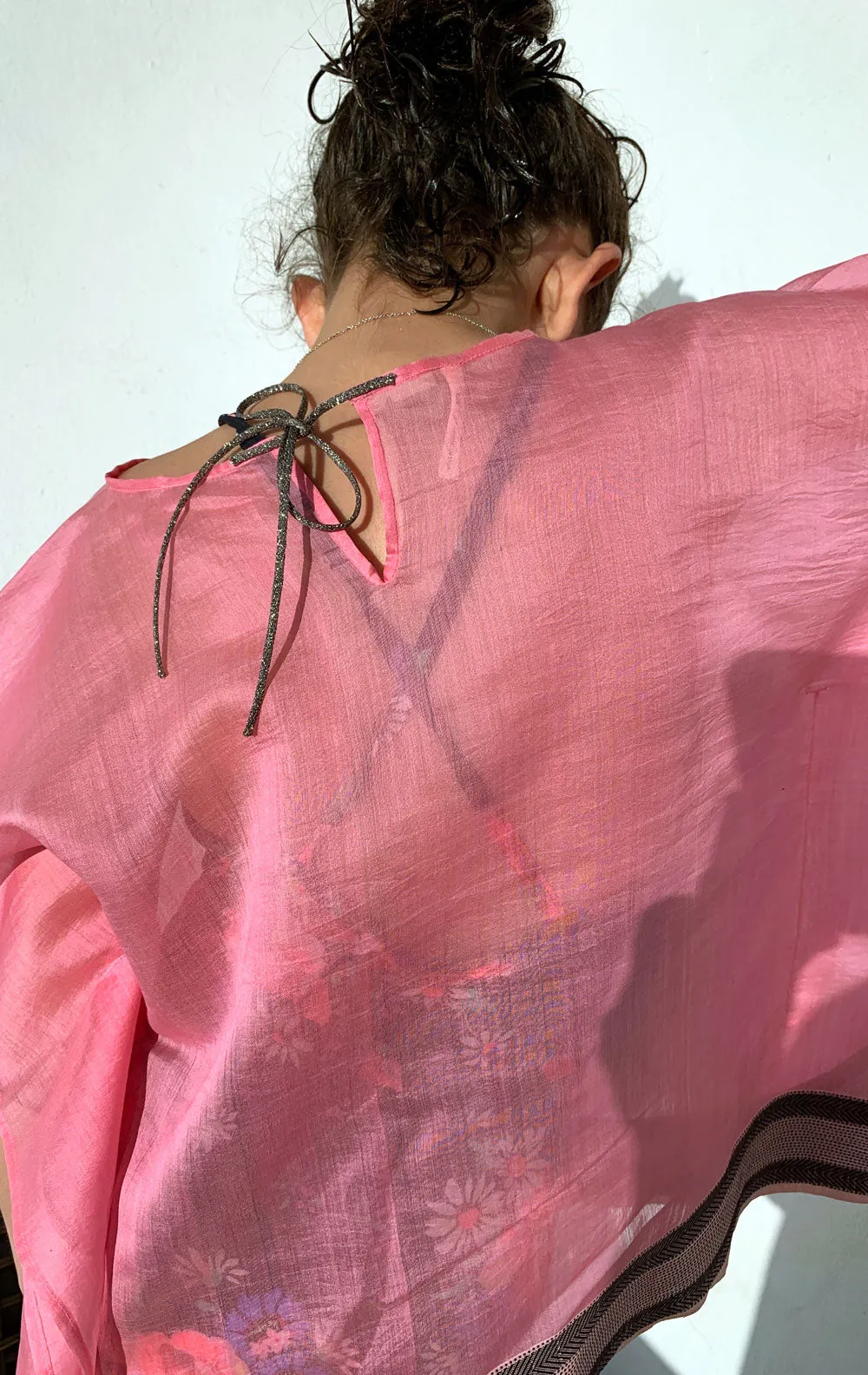 Kids light pink caftan